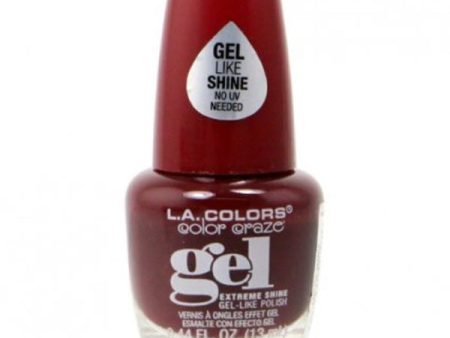 L.A. COLORS - Color Craze Extreme Shine Gel Nail Polish Vampy - 0.44 fl. oz. (13 ml) For Cheap