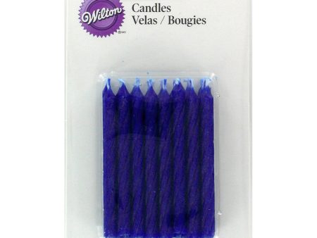 WILTON - Birthday Candles, 2.5-Inch, Blue - 24 Candles For Sale