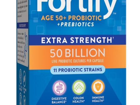 NATURE S WAY - Fortify Age 50+ 50 Billion Probiotic - 30 Vegetarian Capsules For Discount