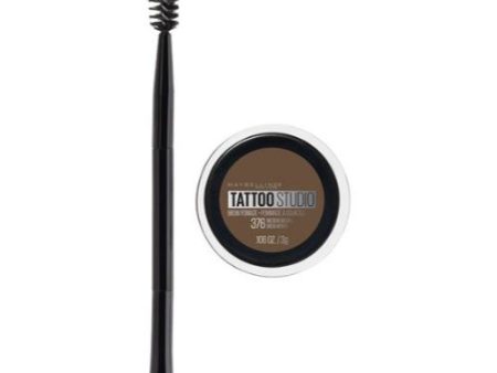 MAYBELLINE - TattooStudio Brow Pomade Eyebrow Makeup Medium Brown - 0.106 oz (3 g) For Sale