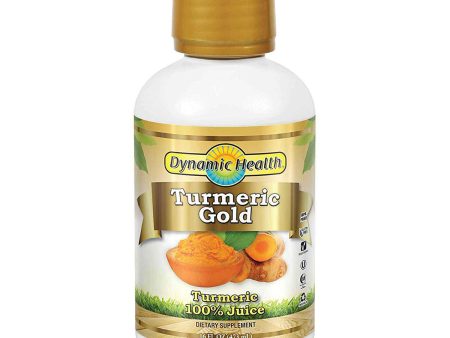 DYNAMIC HEALTH - Turmeric Gold Certified Organic Turmeric 100% Juice - 16 fl. oz. (473 ml) Fashion