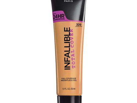 L OREAL - Infallible Total Cover Foundation, Caramel Beige - 1 fl. oz. (30 ml) Online Sale