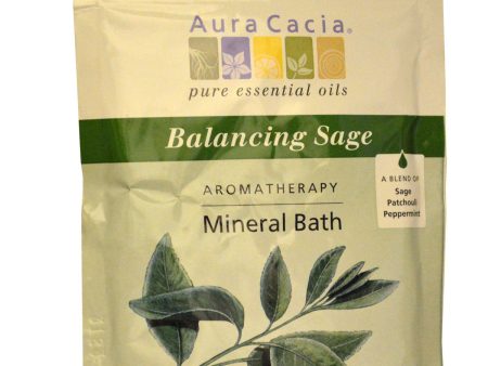 AURA CACIA - Aromatherapy Mineral Bath, Balancing Sage - 2.5 oz. (70.9 g) Online