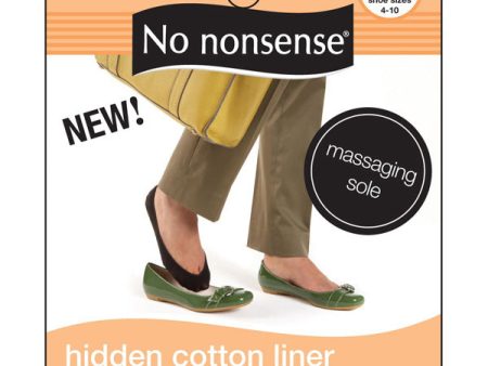 NO NONSENSE - Shoe Solutions Hidden Cotton Liner Socks Black - 1 Pairs Supply