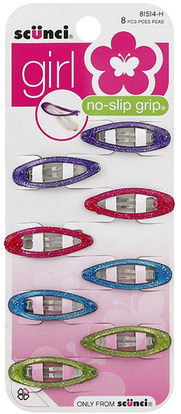 SCUNCI - No Slip Grip Oval Clippies - 8 Clips Online Hot Sale