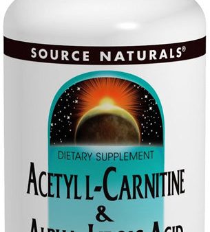 SOURCE NATURALS - Acetyl L-Carnitine  Alpha-Lipoic Acid - 60 Tablets For Discount