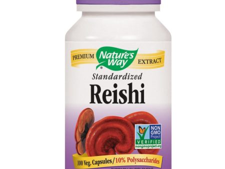 NATURES WAY - Reishi Standardized - 100 Vegetarian Capsules For Sale