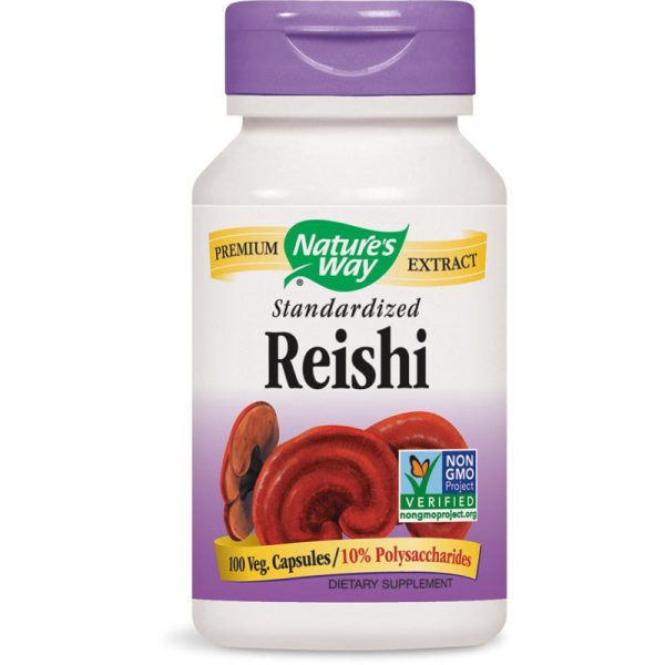 NATURES WAY - Reishi Standardized - 100 Vegetarian Capsules For Sale