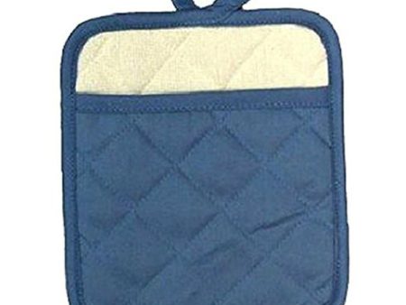 J & M - Blue Pot Mitt - 7  x 8  Fashion