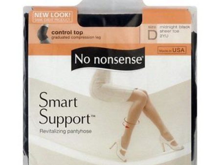 NO NONSENSE - Smart Support Control Top Pantyhose Black Size D - 1 Pair Online now