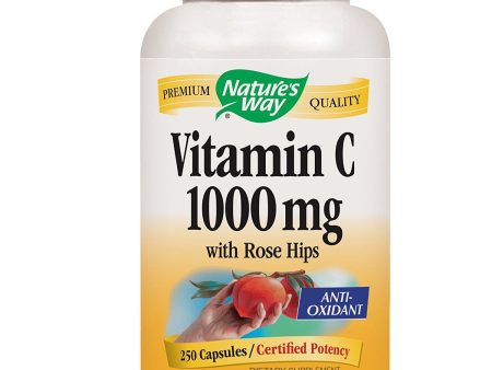 NATURES WAY - Vitamin C 1000 mg with Rose Hips - 250 Capsules Hot on Sale