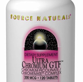 SOURCE NATURALS - Ultra Chromium GTF 200 mcg - 120 Tablets For Cheap