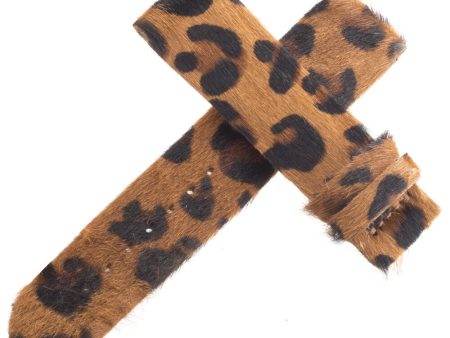 Authentic Womens Van Der Bauwede 20x19mm Brown Leopard Pattern Watch Band NEW Hot on Sale