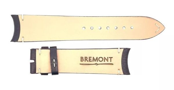 Bremont 20mm x 18mm Brown Genuine Leather Men s Watch Band Strap Discount