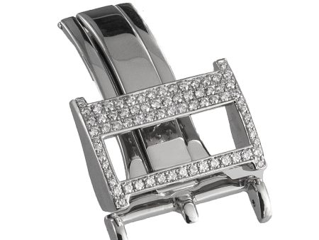 Jacob & Co Men s Stainless Steel Diamond 20mm Buckle For Sale