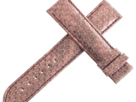 Authentic Van Der Bauwede 18x17mm Pink Snake Skin Watch Band Strap NEW For Sale