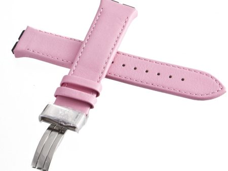 Aqua Master 19mm Widens to 22mm Pink Leather Special Watch Band Strap Online now