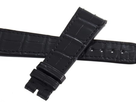 Zenith 23mm x 18mm Black Alligator Leather Watch Band Strap L For Discount