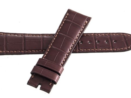 Vacheron Constantin 20mm x 18mm Brown Alligator Leather Watch Band 081752 GXF Online now