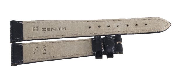 Zenith 15mm x 13mm Black Alligator Watch Band Strap 150 Supply