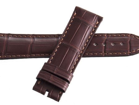 Vacheron Constantin 22mm x 20mm Brown Alligator Leather Watch Band 081547 GAK Hot on Sale