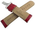 24mm Techno Master Red Leather Watch Band Strap Online