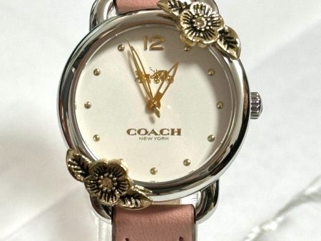 COACH 14503239 Delancey  Rose Blush Pink Leather Strap Women s Watch Cheap