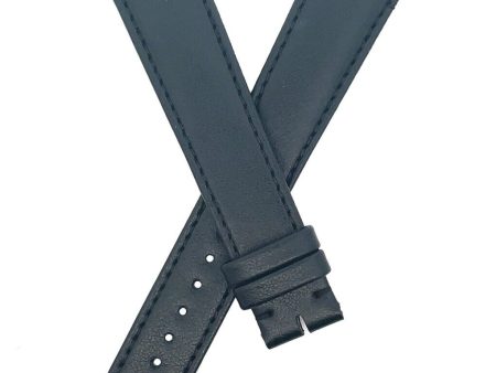 Cartier 19mm x 17mm Unisex Black Leather Watch Band KD8TBARV Online Sale