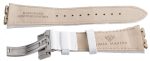 Aqua Master Men s 21mm Widens to 28mm White Leather Special Watch Band Strap Cheap