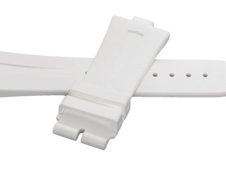 Vacheron Constantin 24mm x 20mm White Rubber Watch Band Strap 081722 Cheap