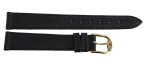 Revue Thommen 17mm Black Leather Gold Buckle Watch Band Strap NOS Discount