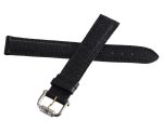 Revue Thommen 18mm Black Leather Two Tone Buckle Watch Band Strap NOS For Discount