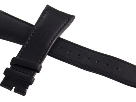 Raymond Weil Men s 22mm x 18mm Black Leather Watch Band Strap V2.17 Sale