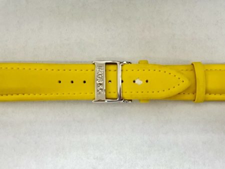 22mm x 20mm Jacob & Co Yellow Polyurethane Rubber Watch Band Strap For Cheap