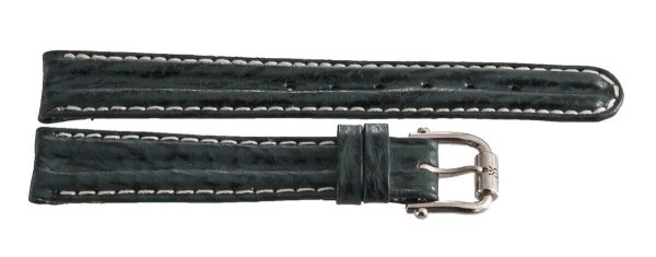 Revue Thommen 14mm Green Leather Silver Buckle Watch Band Strap NOS Online