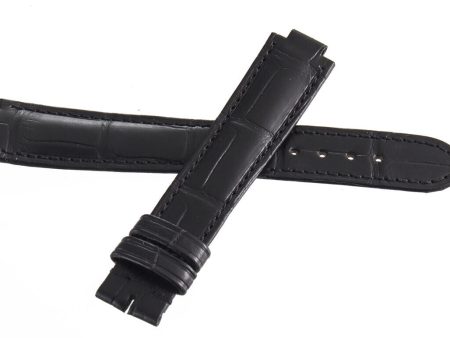 Cartier Paris 9mm x 16mm Black Genuine Alligator Leather Band KD4NAM52 GTK Discount