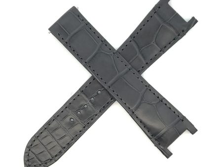 Cartier 21mm x 18mm Gray Leather Watch Band Strap FZL Online Hot Sale