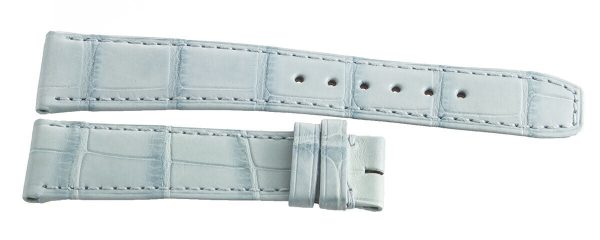 Baume & Mercier Hampton 19mm x 16mm Sky Blue Alligator Strap Band For Cheap