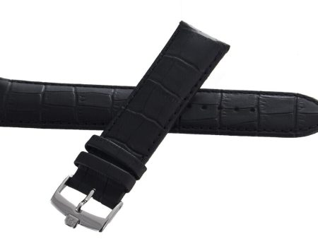 88 Rue Du Rhone 21mm Black Genuine Leather Silver Buckle Band Supply