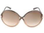 Tom Ford RITA Sunglasses Beige Frame Brown Gradient Lens FT225 50F 63-14 130 Sale