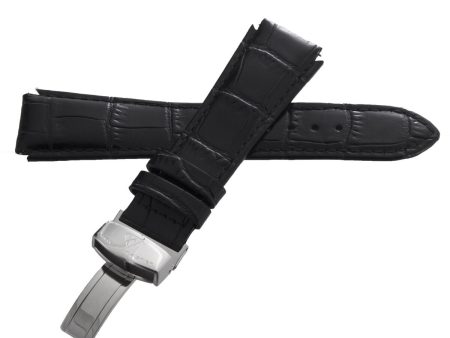 Aqua Master Mens 20mm Alligator Leather Silver Buckle Watch Band Strap Online