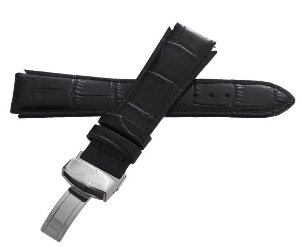 Aqua Master Mens 20mm Alligator Leather Silver Buckle Watch Band Strap Online