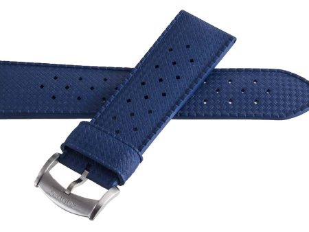 Zodiac Men s 24mm Blue Rubber Watch Strap Band Strap For Sale