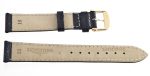 18mm Longines Black Replacement Watch Band Strap Gold-Tone Buckle L682100662 Online now