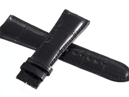 Zenith 23mm x 18mm Black Alligator Leather Watch Band 23-492 Sale