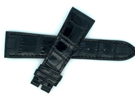 Zenith 23mm x 18mm Black Alligator Leather Watch Band 2318-714 on Sale