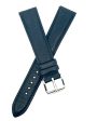 18mm Black Leather Fossil Silver Buckle Watch Band Strap Online now