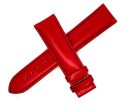 Women s Pierre Balmain 20mmx18mm Shiny Red Leather Watch Band Strap Online Sale