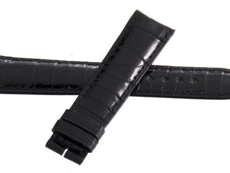 Zenith 19mm x 16mm Black Alligator Watch Band Strap 19-492 Online now