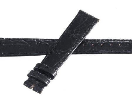 Zenith 15mm x 13mm Black Alligator Watch Band Strap 150 Supply